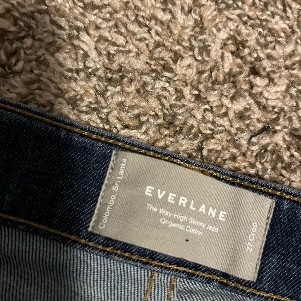 Everlane Authentic Stretch High-Rise Skinny Jean Size 27 Crop - Picture 5 of 11
